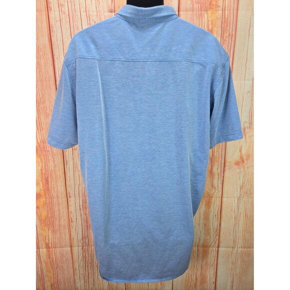 Travis Mathew Mens Blue Button-Up Polo XXL (Thin Fit) - Picture 2 of 7